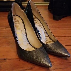 Sam Edelman Silver Shimmer Hazel Stilettos US8.5